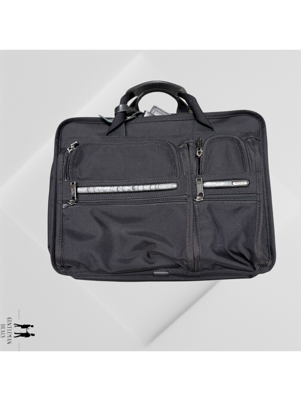 Tumi Alpha T-Pass Expandable Briefcase Laptop Bag Nylon Black 26145DH RECENT